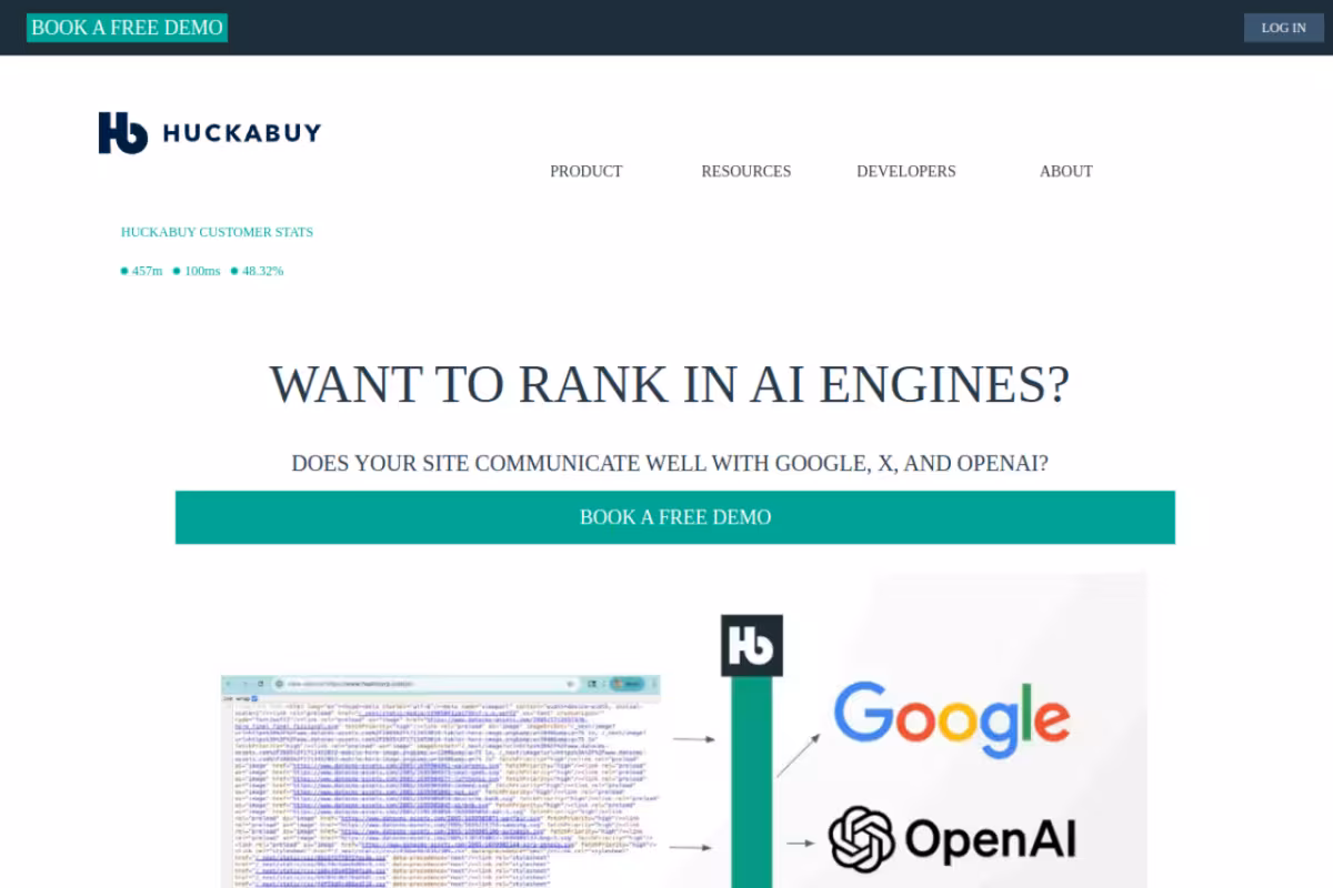 Texo homepage screenshot