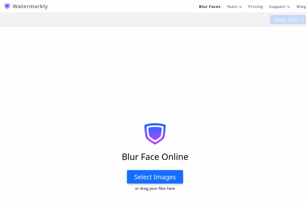 Watermarkly homepage screenshot