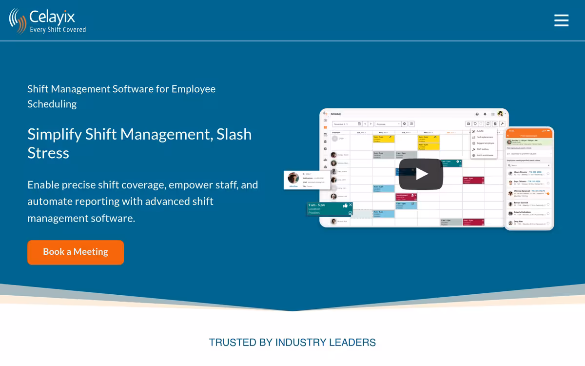 Celayix homepage screenshot
