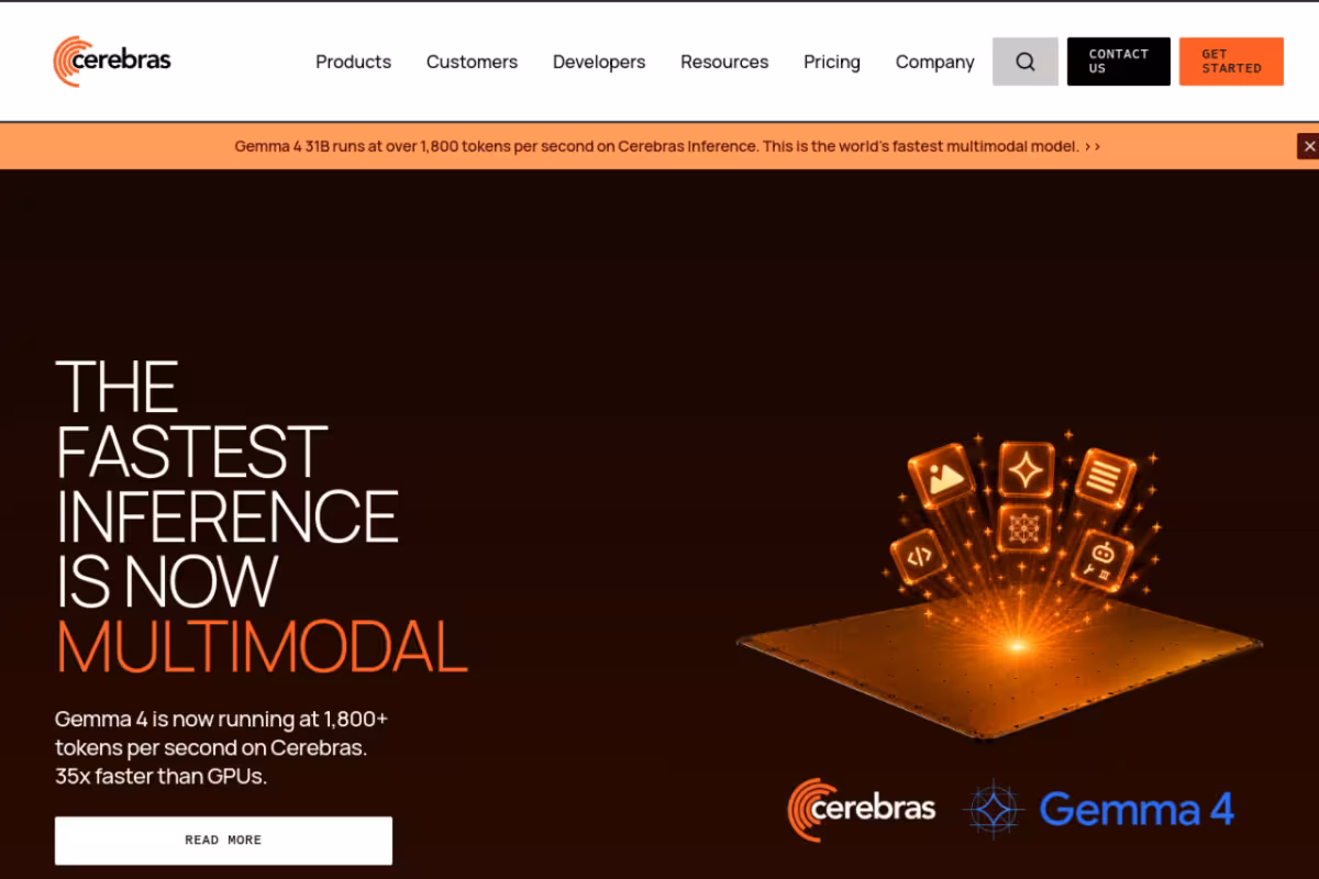 Cerebras-GPT homepage screenshot