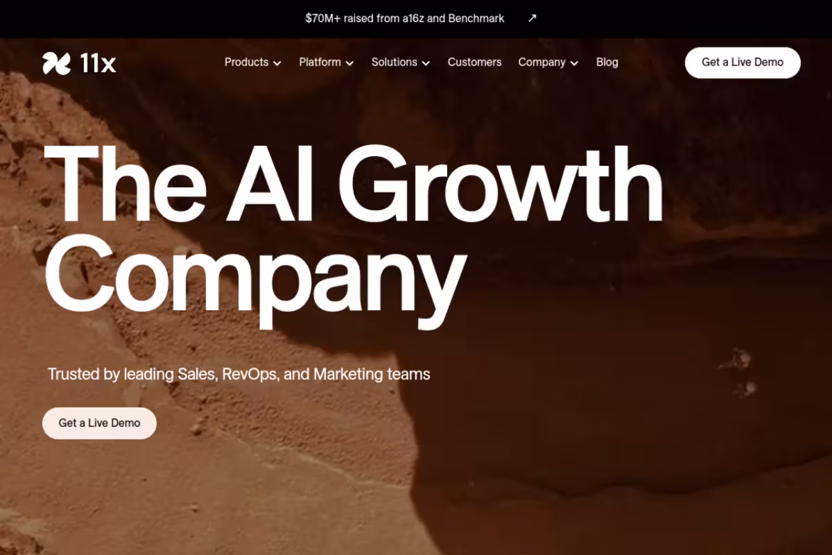 11x homepage screenshot