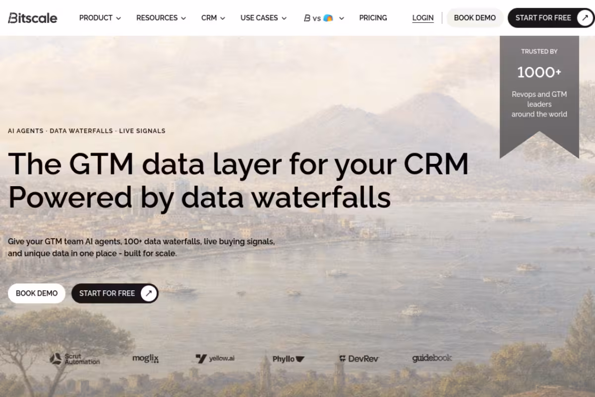 Bitscale homepage screenshot