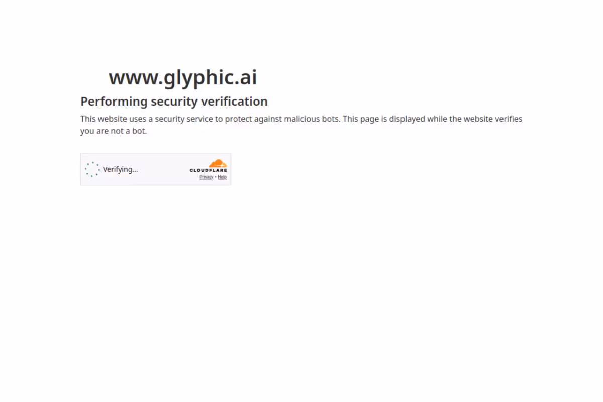 Glyphic homepage screenshot