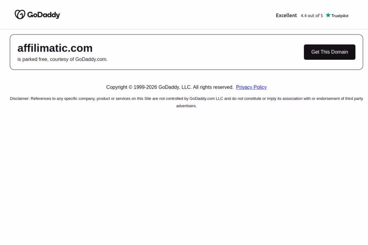 Affilimatic homepage screenshot