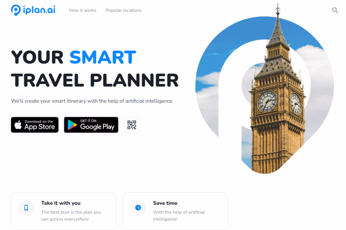 iplan.ai homepage screenshot