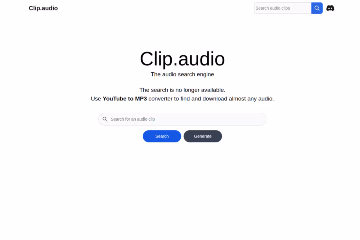 Clip homepage screenshot