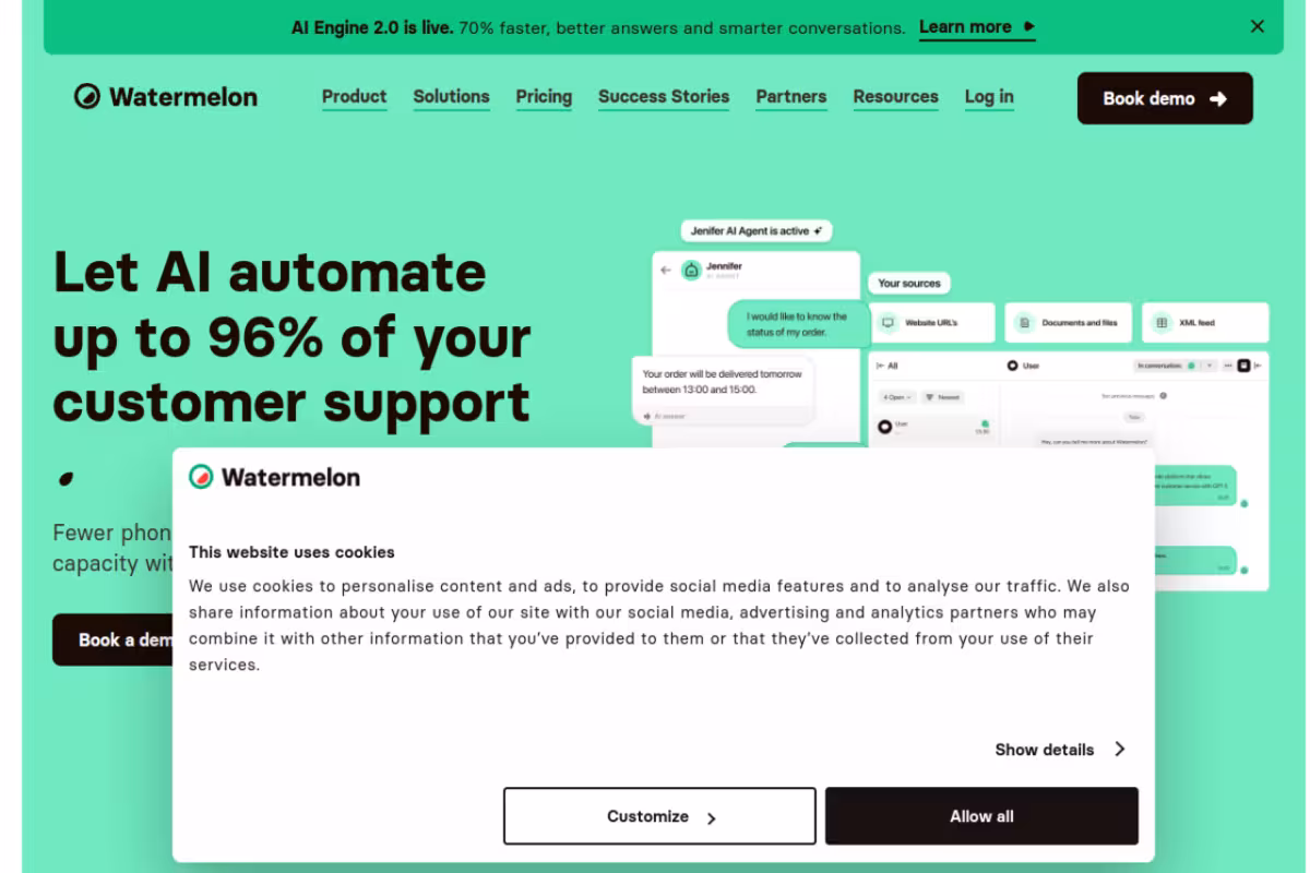 Watermelon homepage screenshot