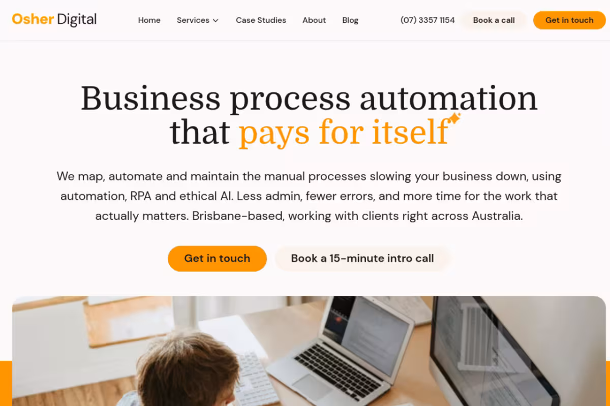 OsherAI homepage screenshot