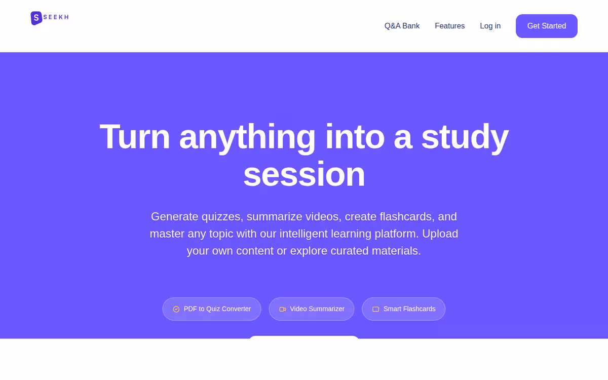 Seekh.co homepage screenshot