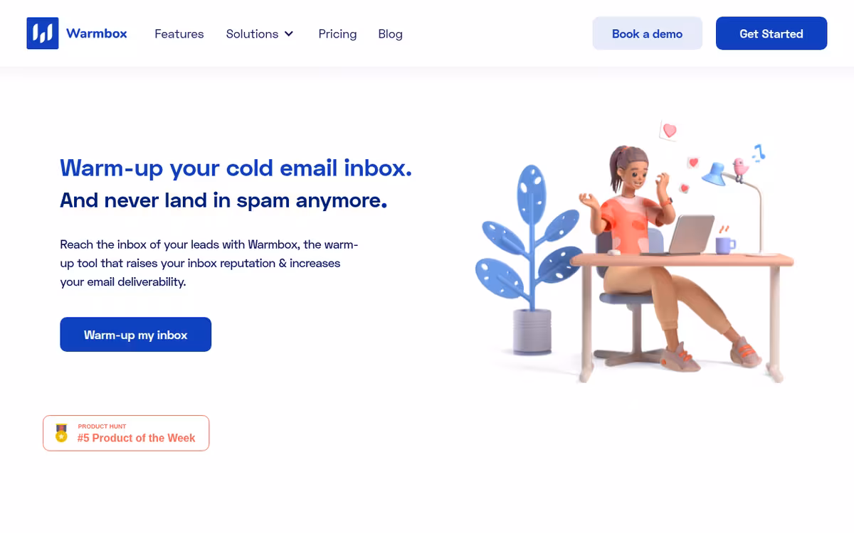 Warmbox homepage screenshot