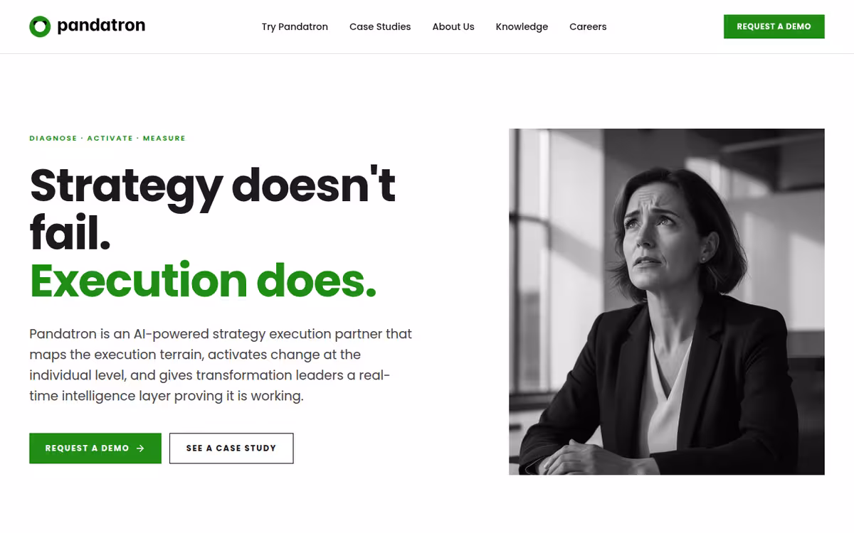 Pandatron AICoach homepage screenshot