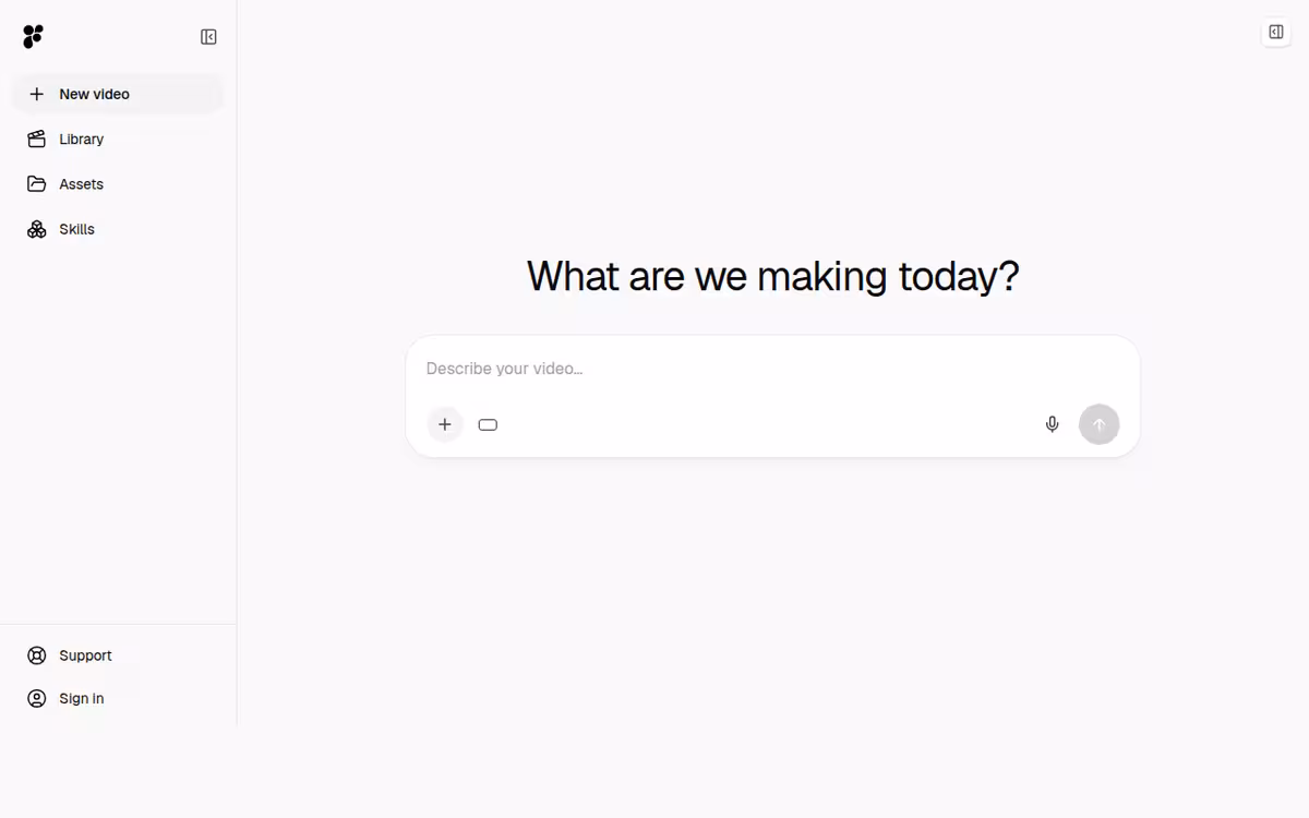 Footage homepage screenshot
