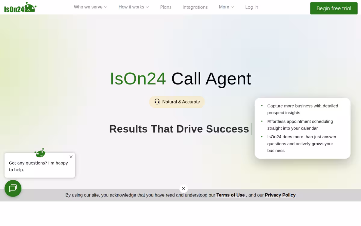IsOn24 homepage screenshot