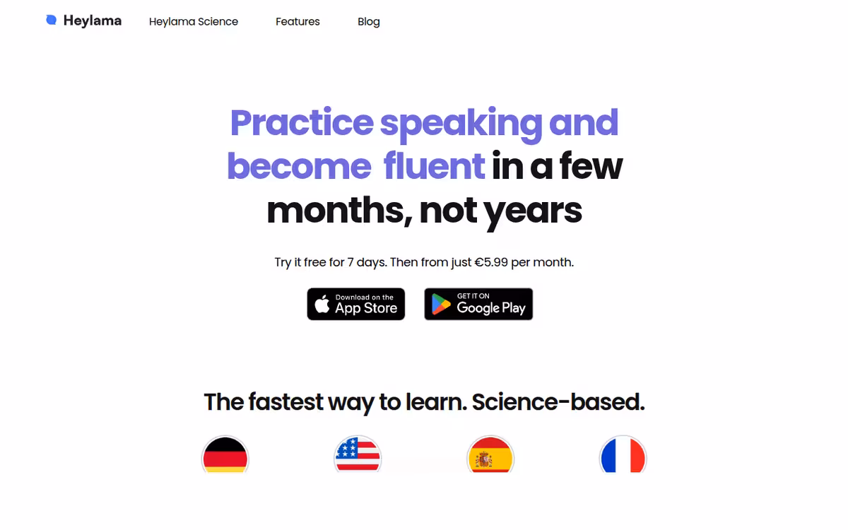 Heylama homepage screenshot