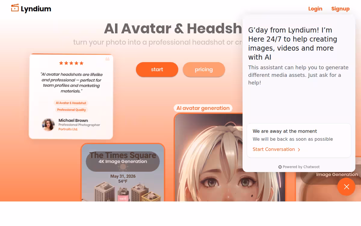 Lyndium homepage screenshot