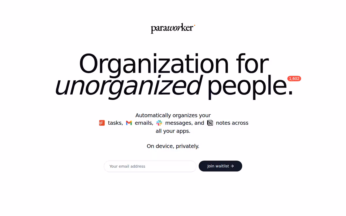 Operator App homepage screenshot