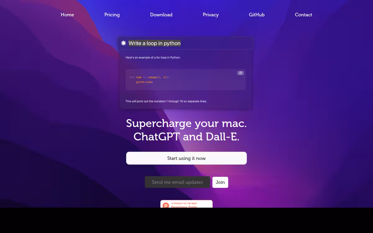 ChaiBar homepage screenshot