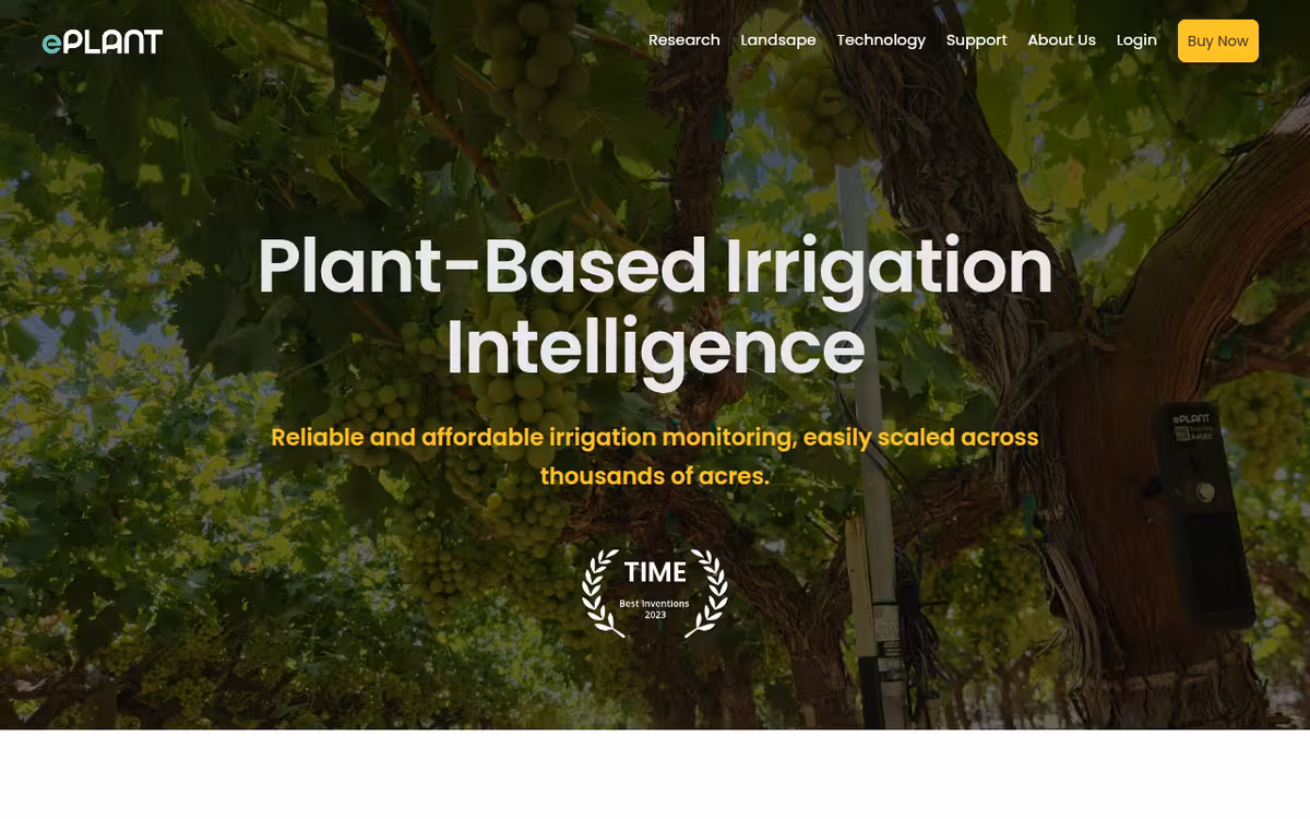 ePlant TreeTag homepage screenshot