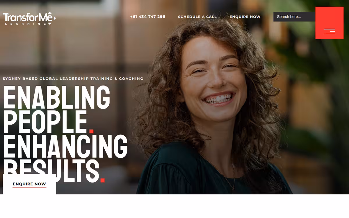 EmpowerMe homepage screenshot
