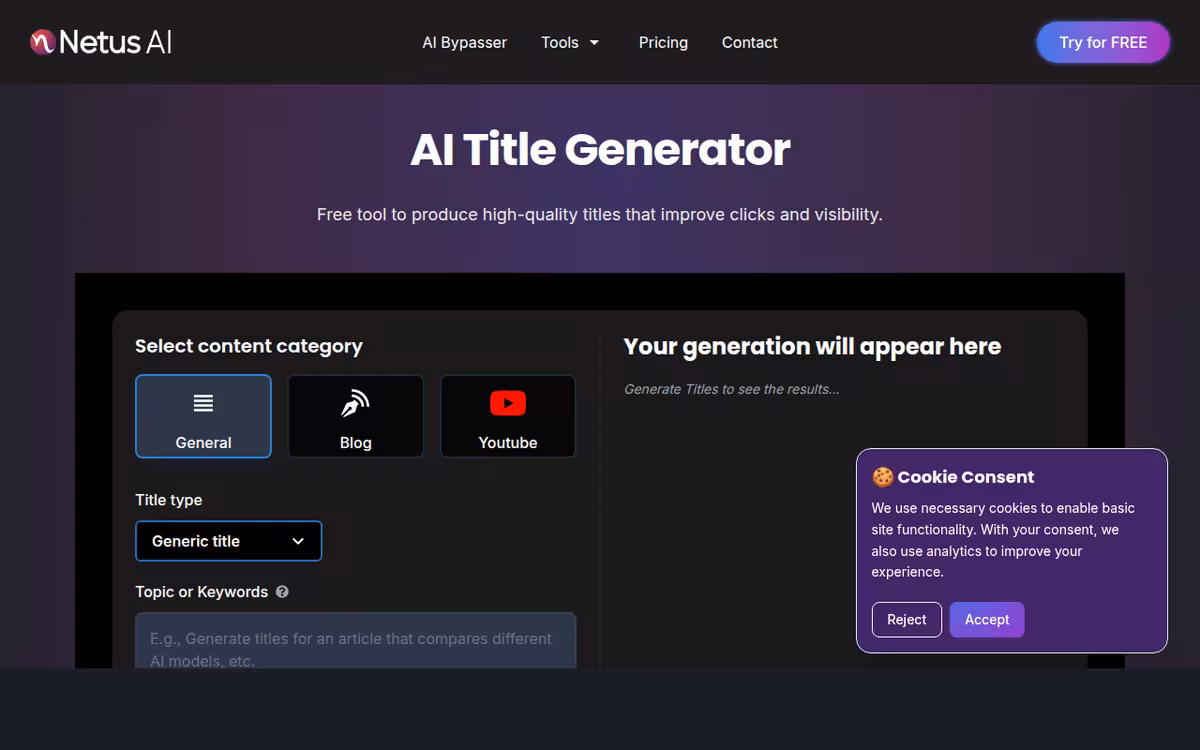 HeadlinesAI homepage screenshot