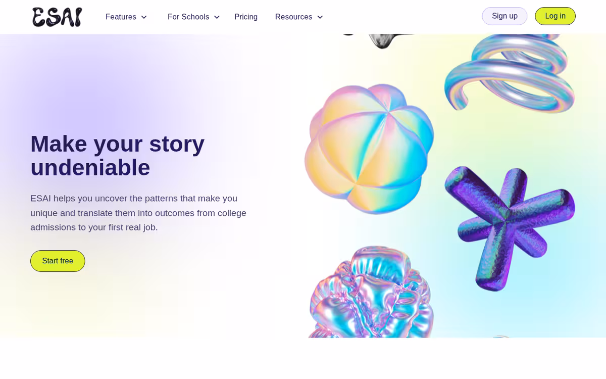ES.AI homepage screenshot
