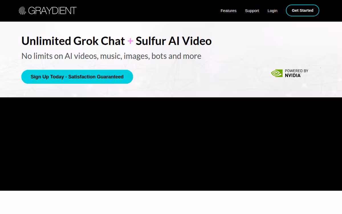 Graydient homepage screenshot