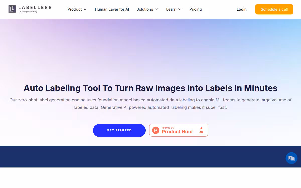 LabelGPT homepage screenshot