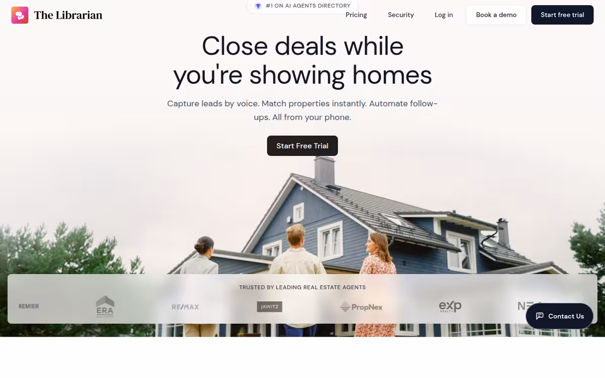 TheLibrarian.io homepage screenshot
