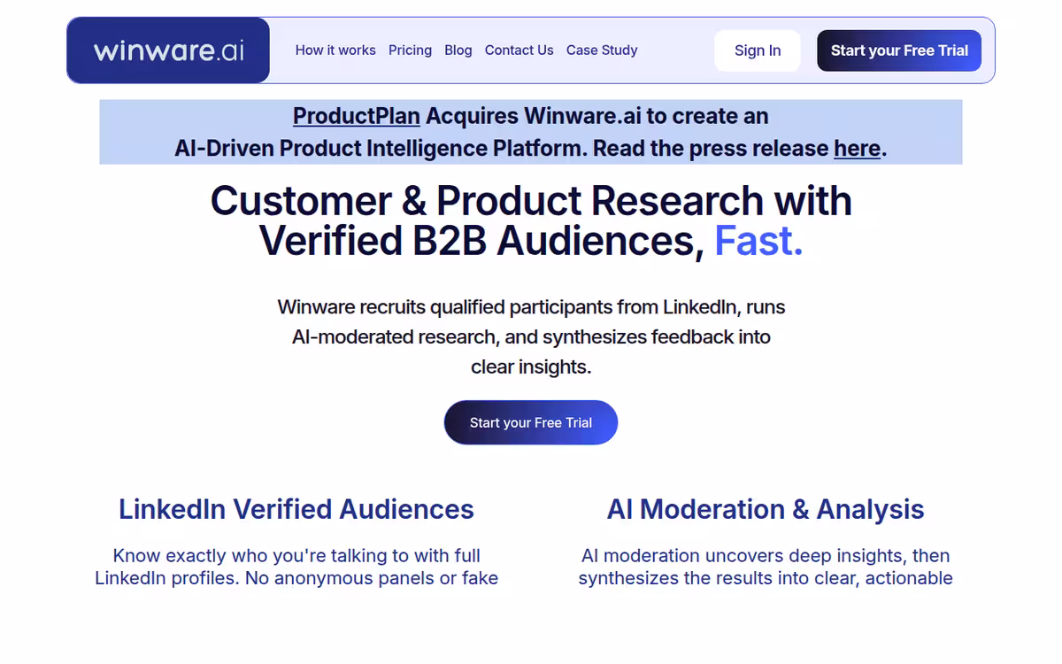 Winware homepage screenshot