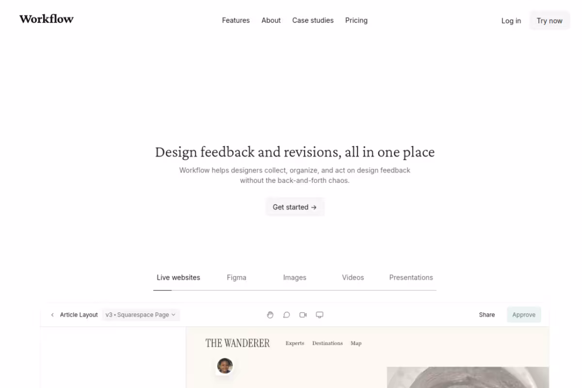 Workflow.Design homepage screenshot