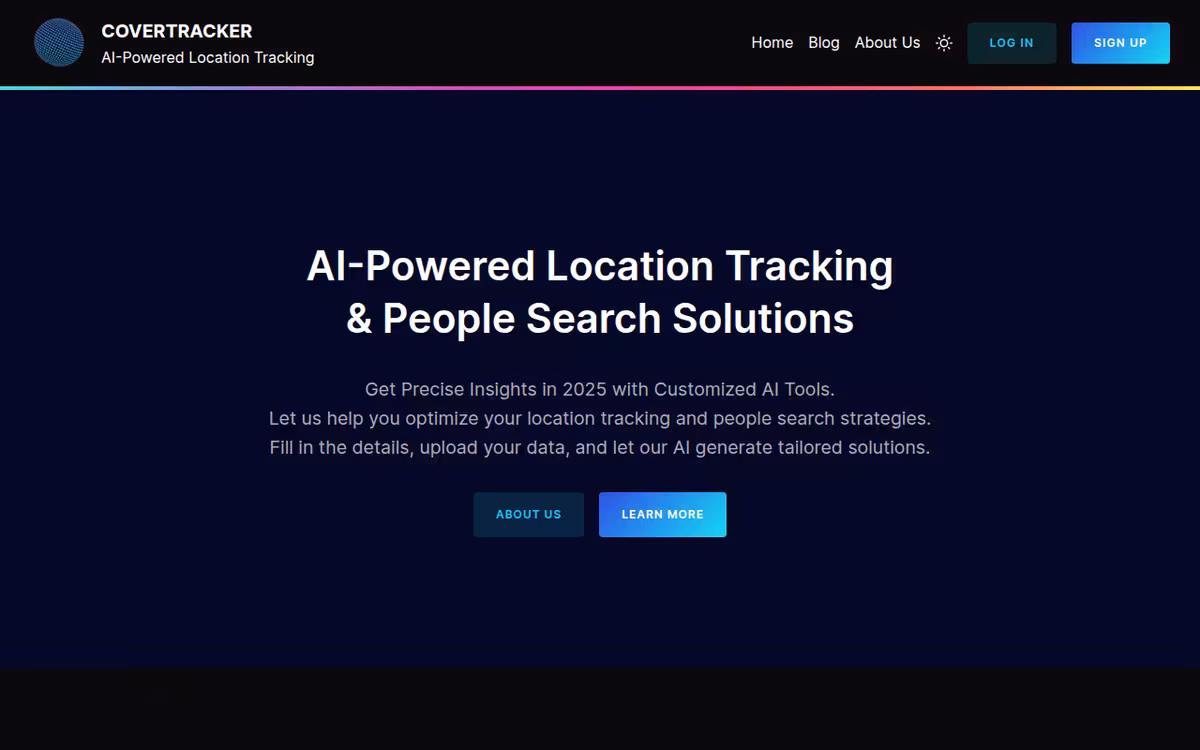 CoverBot homepage screenshot