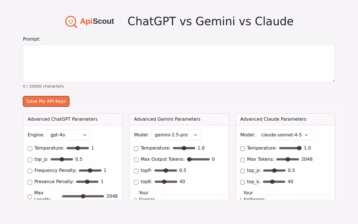 APIScout homepage screenshot