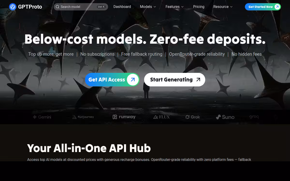 GPT Proto homepage screenshot