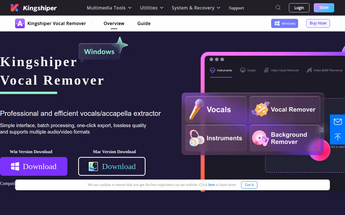 Kingshiper homepage screenshot