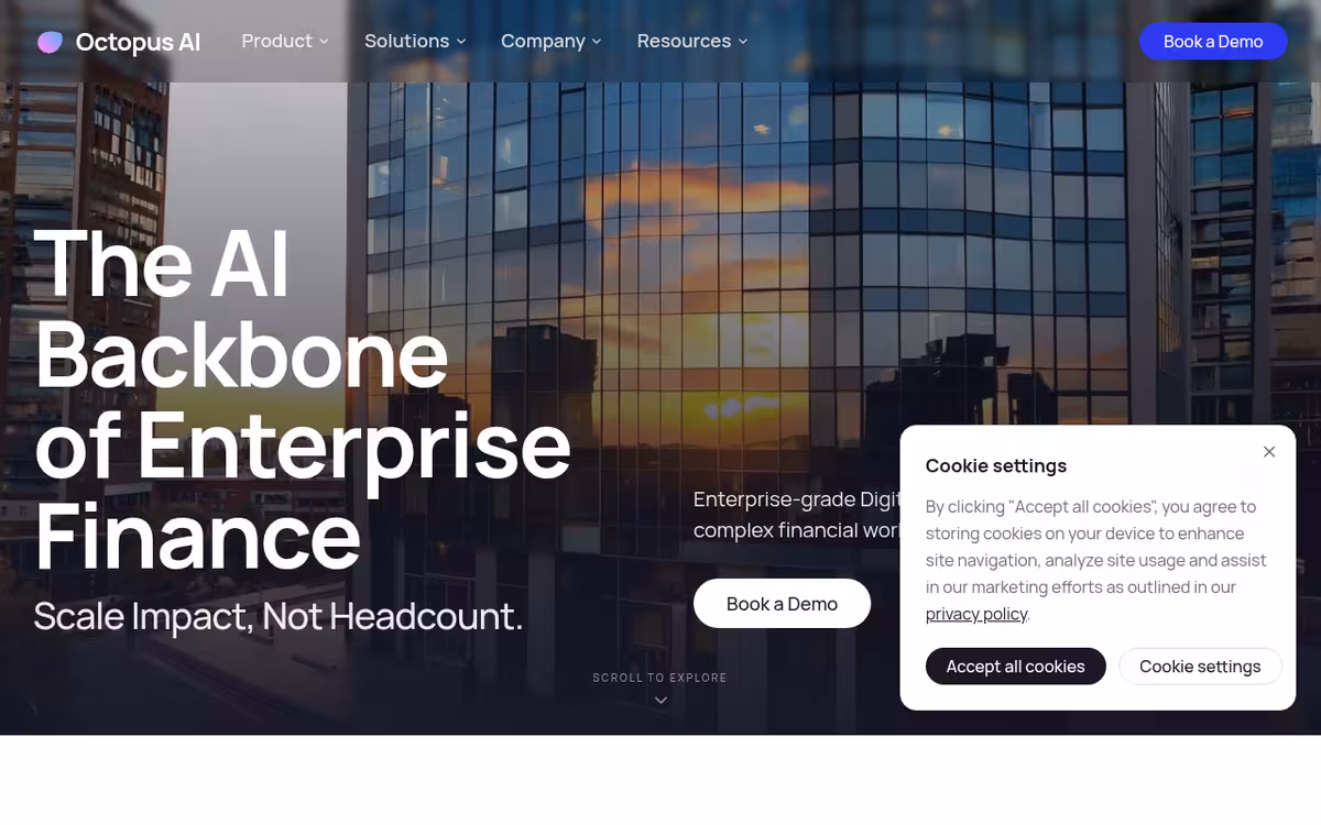 Octopus AI homepage screenshot