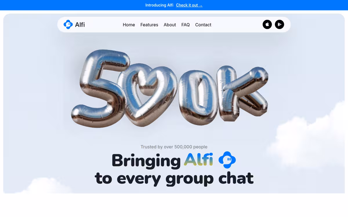 Text.ai homepage screenshot