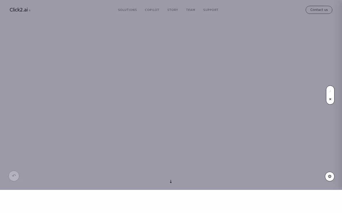 Click2.ai homepage screenshot
