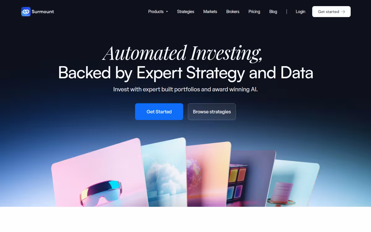 Surmount homepage screenshot