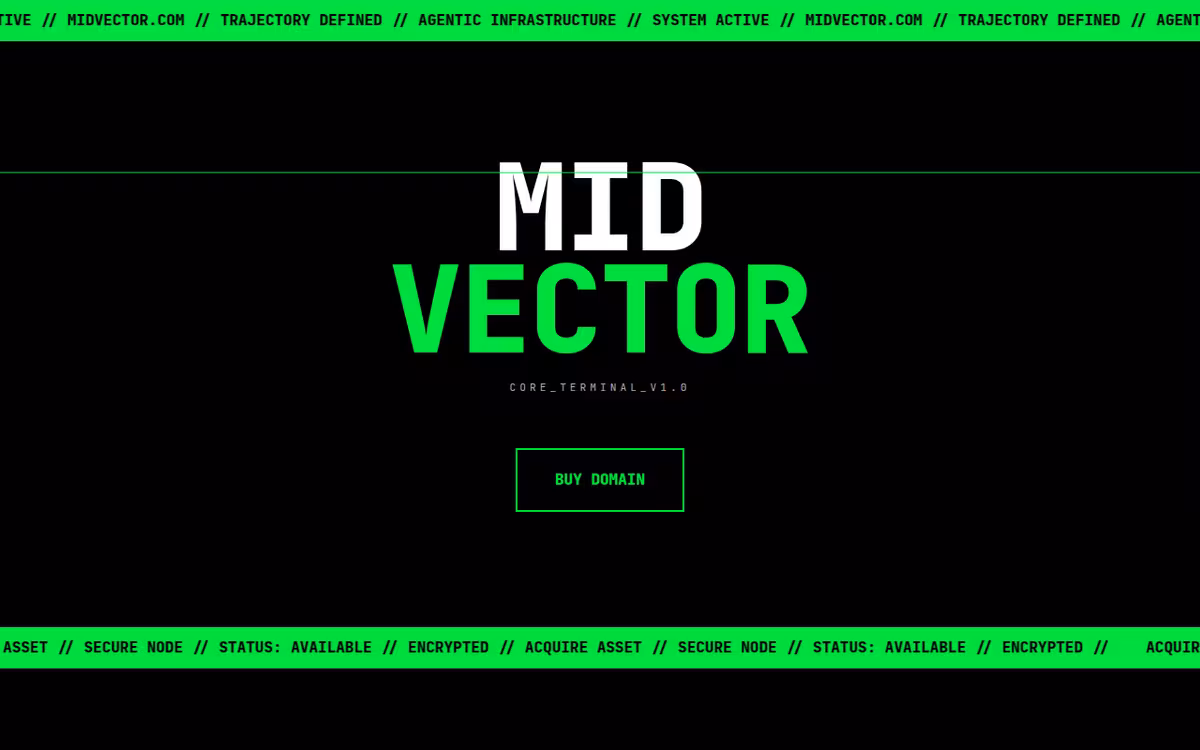 MidVector homepage screenshot