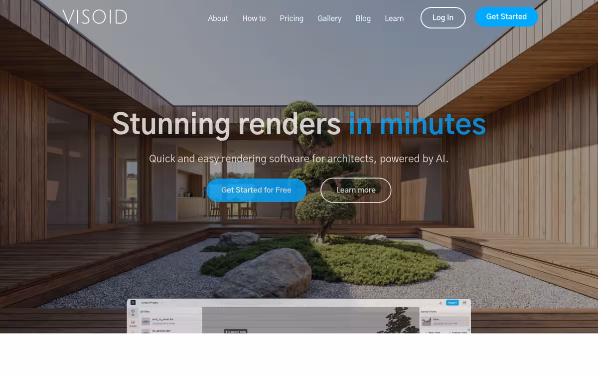 Visoid homepage screenshot