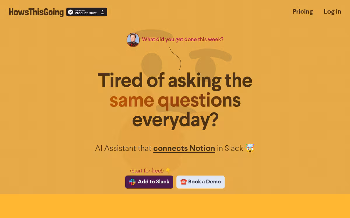 HowsThisGoing homepage screenshot