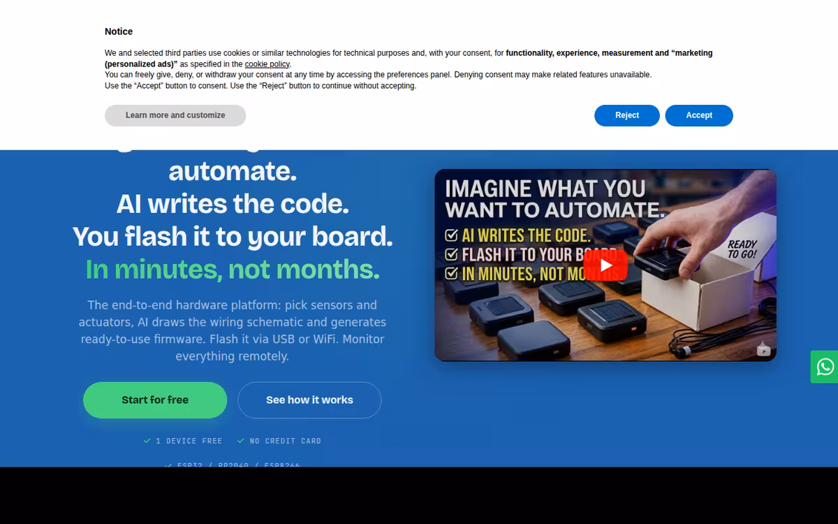 Please Don’t Code homepage screenshot