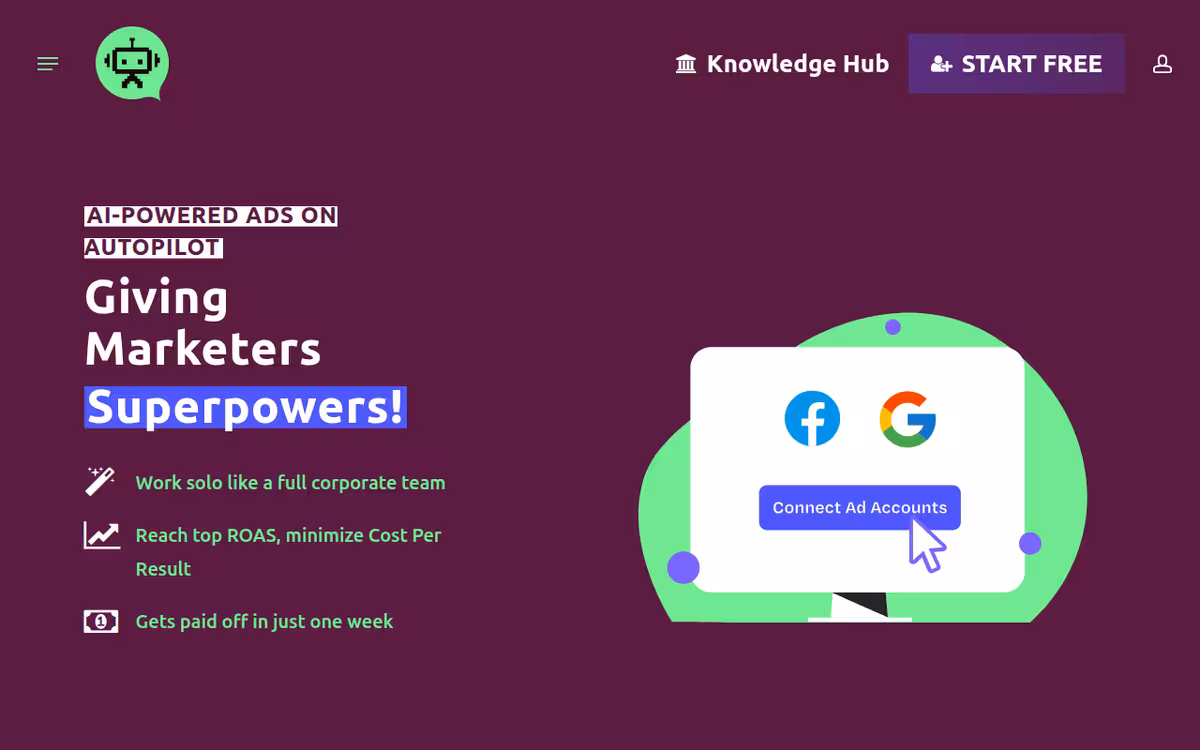 MisterCMO homepage screenshot
