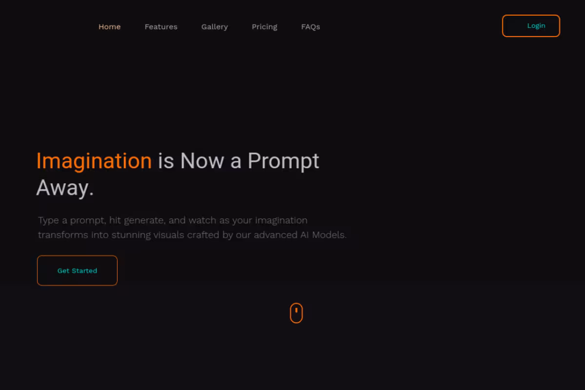 Diffusion Art homepage screenshot