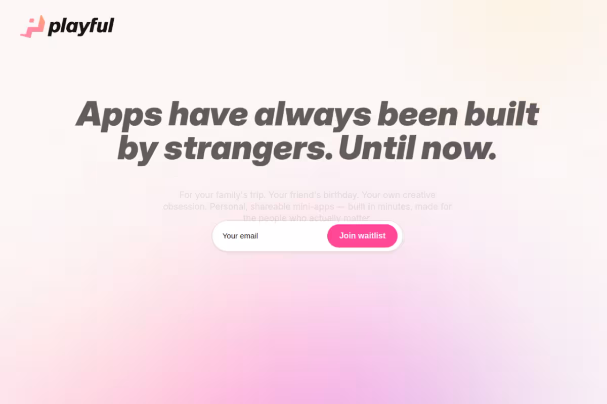 Hatch homepage screenshot