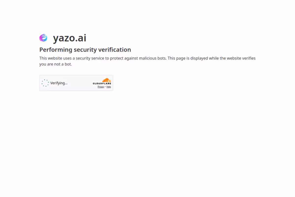 Yazo homepage screenshot