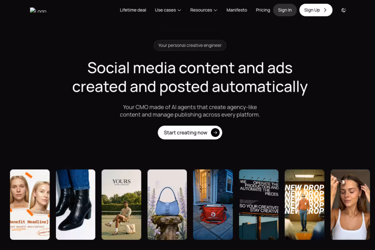 Videotok homepage screenshot