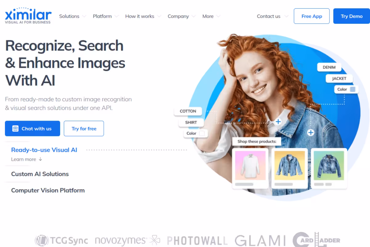 Ximilar homepage screenshot