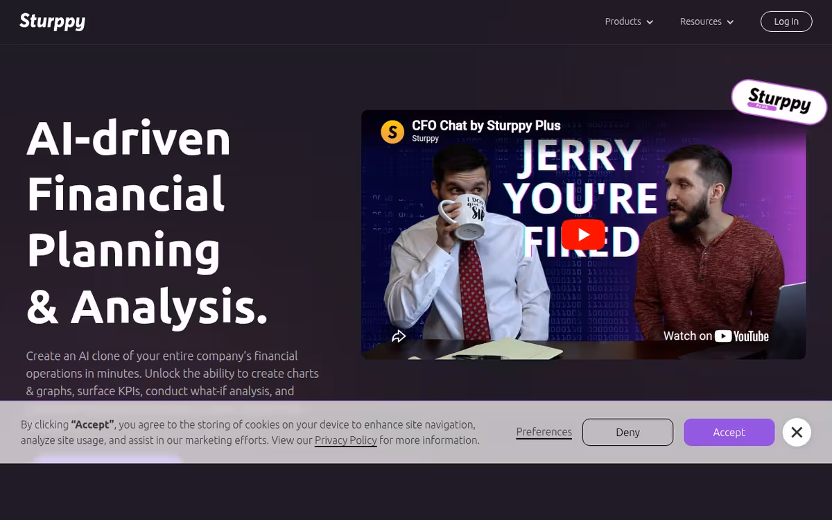 Sturppy homepage screenshot