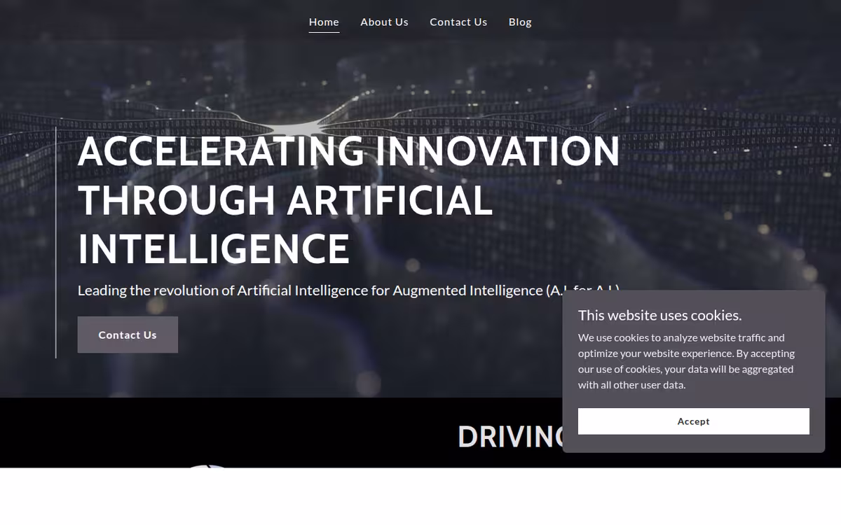 Gemini AI homepage screenshot